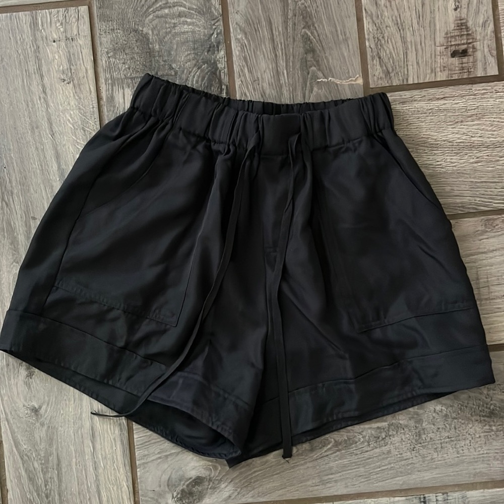Drawstring Twill Shorts - Picture 2 of 2